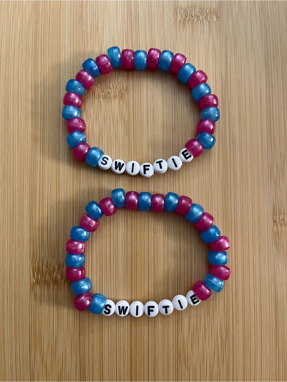 Taylor Swift Swiftie Pony Beaded Bracelets Set of 2